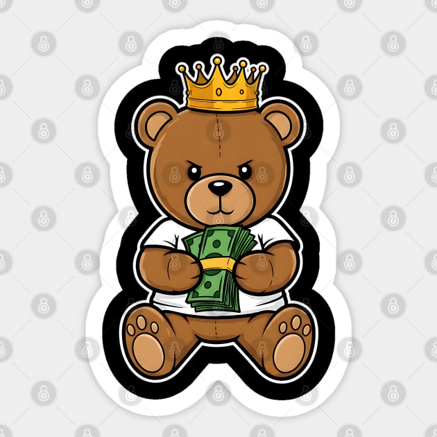Teddy Bear - Get Money Sticker by UrbanLifeApparel